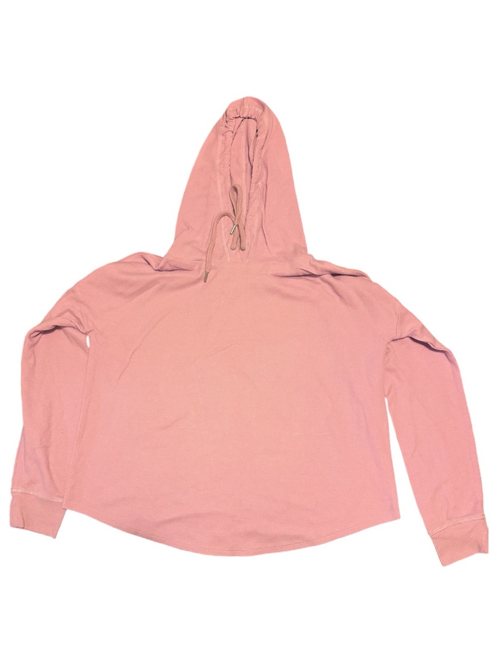 Victoria Secret Matching Short Hoodie Set Waffle Knit Loungewear Size Small